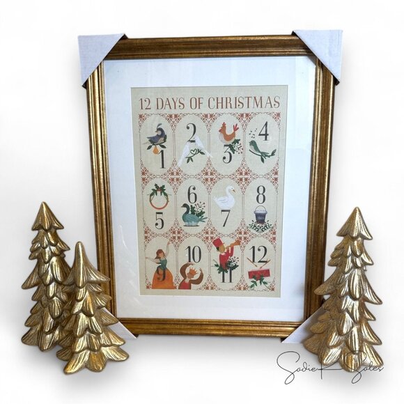16x20 12 Days of Christmas Framed Wall Art - Threshold Studio McGee, Target 2024 - Picture 5 of 5